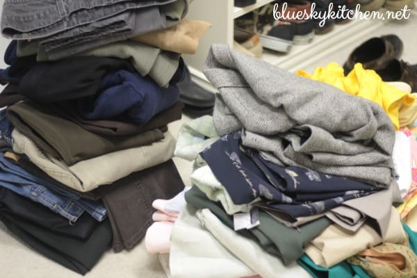 How to Declutter Your Closet ~ Madame Chic Strikes Again. Cleaning out my closet, bagging up clothes to give away and decluttering.
