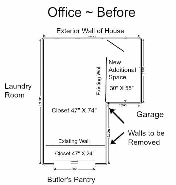 Create an Office. Come with me on the journey to create an efficient and pretty office from 2 existing closets.