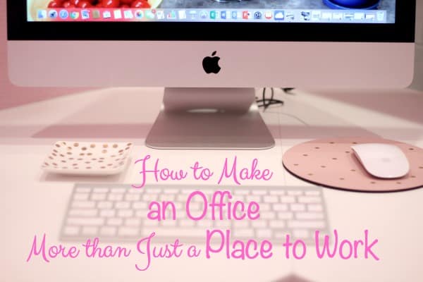 How to Make an Office More than Just a Place to Work; how art and pictures and pretty accessories can turn a home office into a space to enjoy.