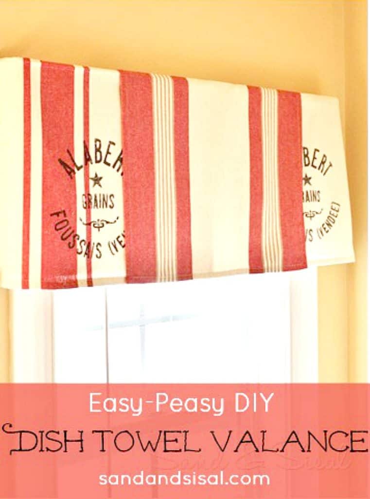 10 Fun, Easy Projects for Repurposing Dish Towels. What can you make with a dish towel? Pillows to curtains to gift wrap and art.
