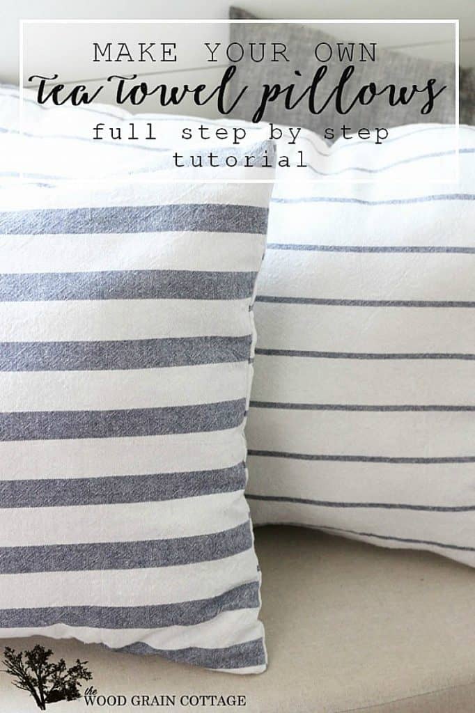 10 Fun, Easy Projects for Repurposing Dish Towels. What can you make with a dish towel? Pillows to curtains to gift wrap and art.