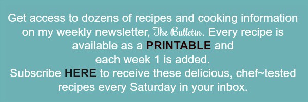 Printable Recipe Sign Up