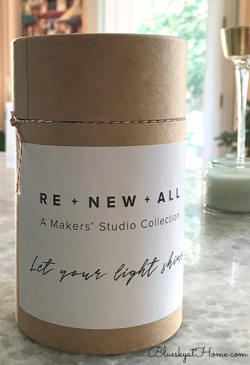 RE + NEW + ALL candle box
