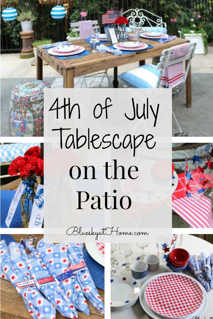 4th of July tablescape graphic
