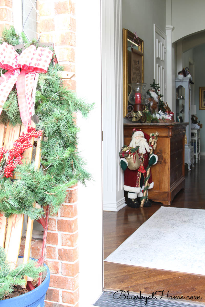 Front Door Entry Christmas Decorations
