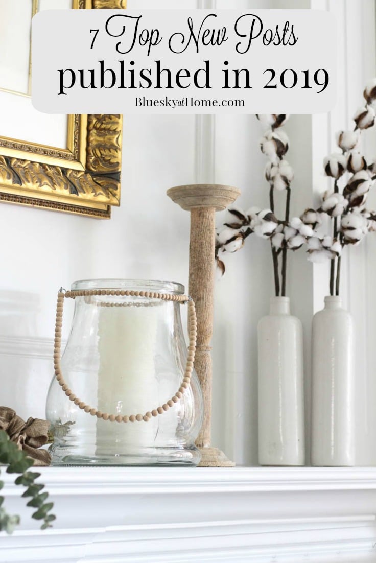 white winter mantle with post graphic