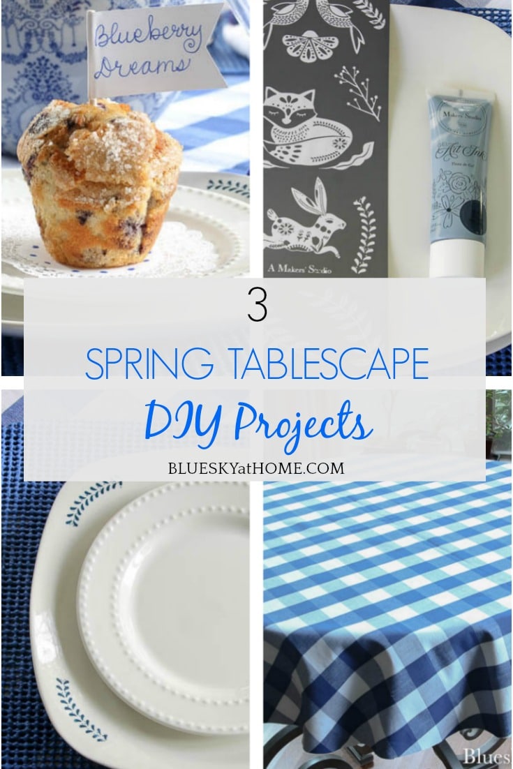 3 Spring Tablescape DIY Projects graphic