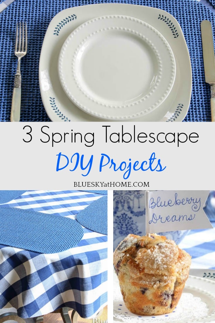 3 Spring Tablescape DIY Projects graphic