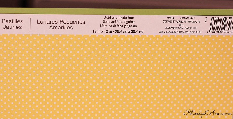 yellow polka dot paper