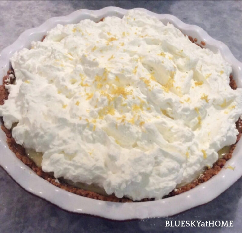 lemon ice box pie 4th of July party food