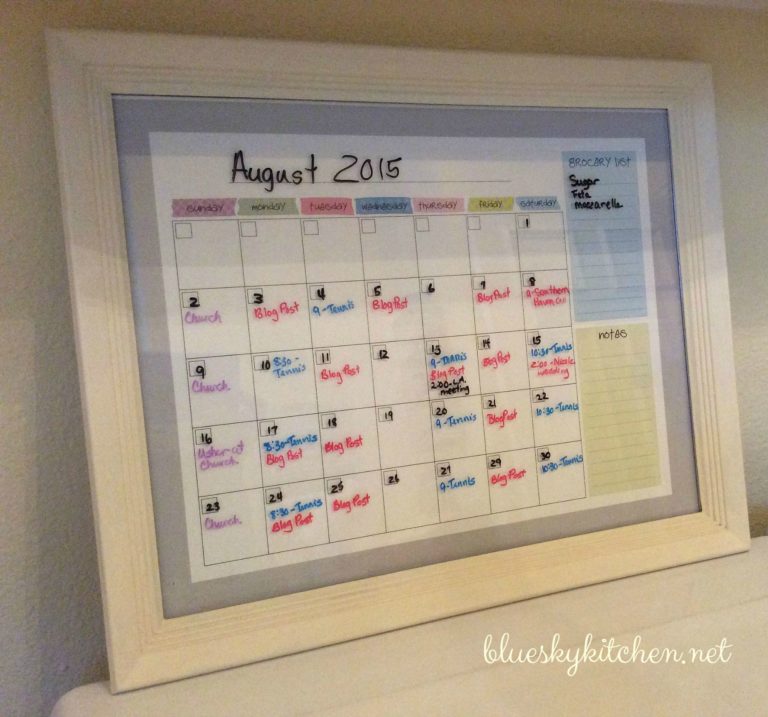 How to Make a Dry-Erase Calendar