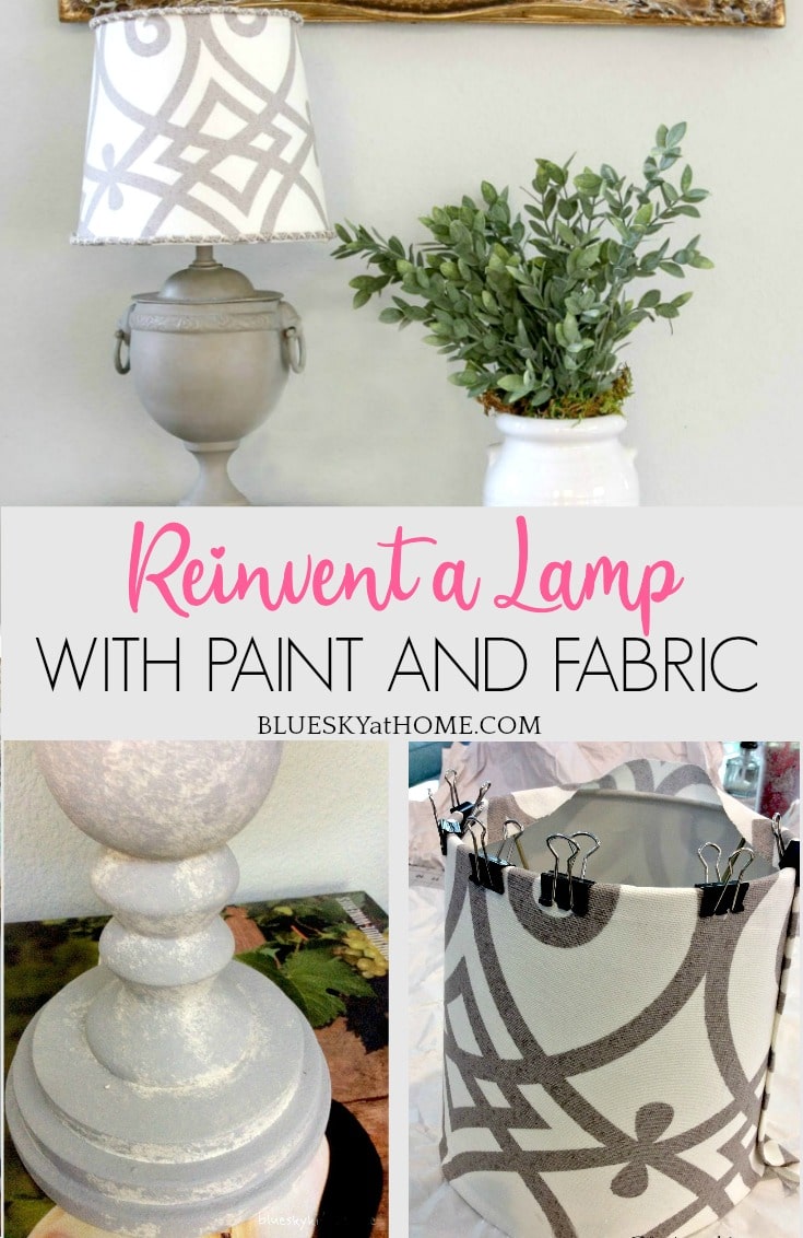 How to Reinvent a Lamp with Paint and Fabric