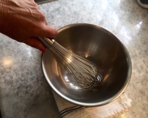 whisking fistdown