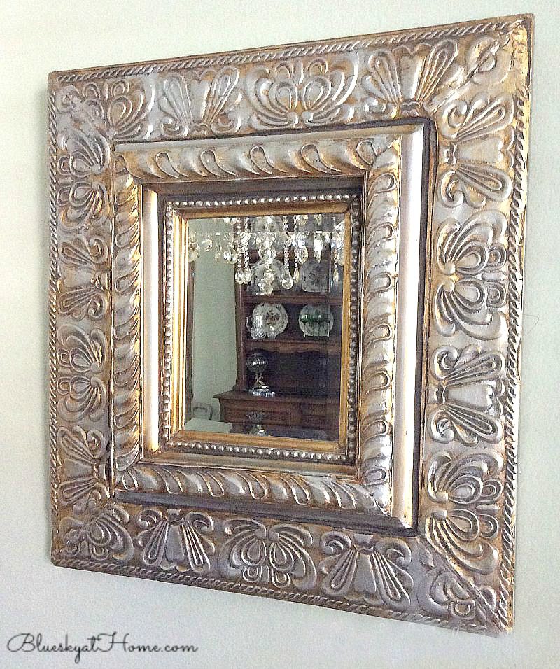 silver gilding wax on mirror