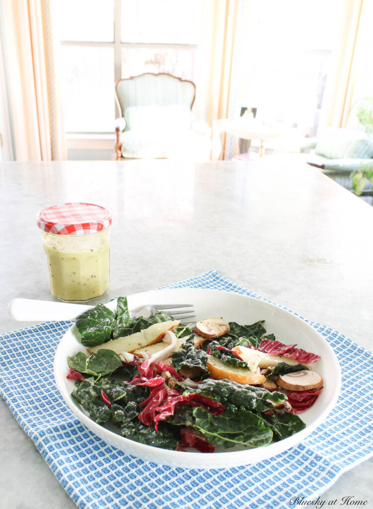 Kale Salad with Pear-Thyme Vinaigrette