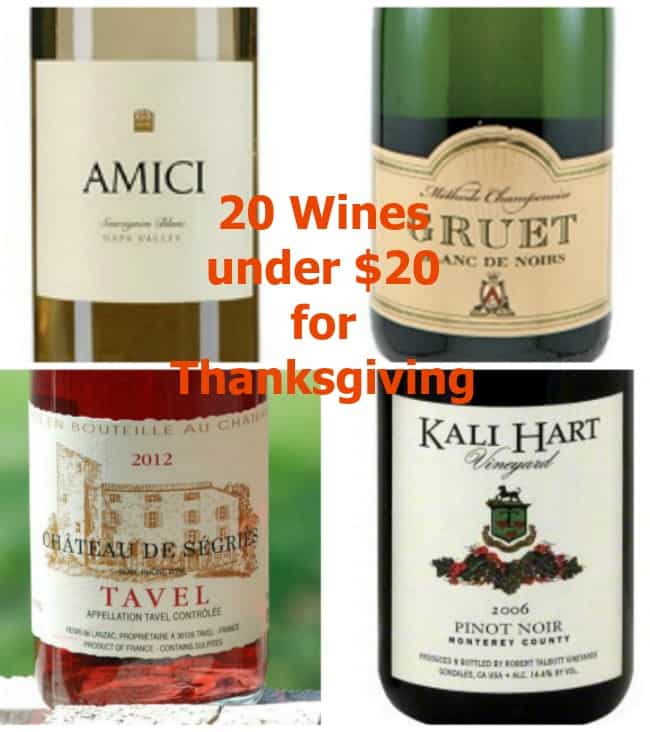 20 Wines under $20 Your Should try for Thanksgiving. Not just any wine pairs well with turkey. Check out one of these wines for your Thanksgiving meal.