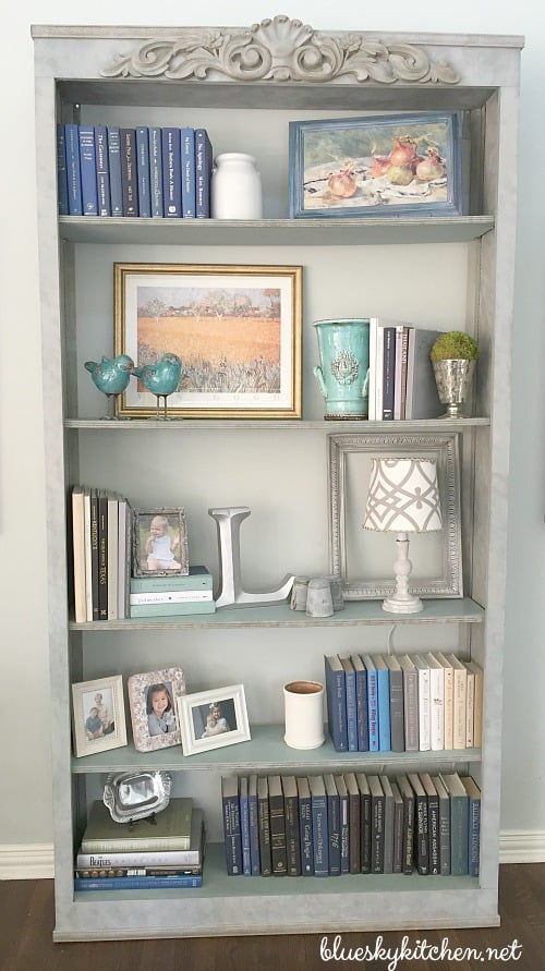 How I Decorated My Transformed Bookcase