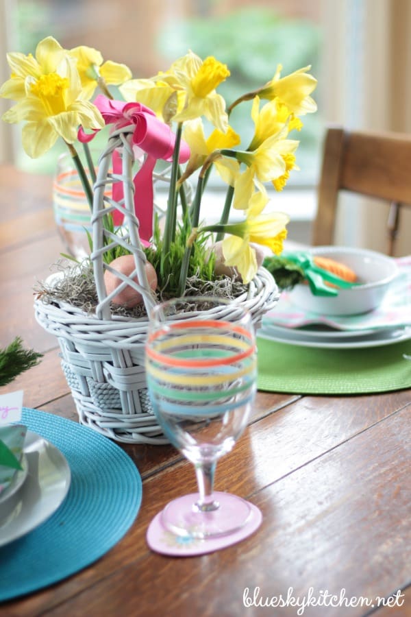 How to Decorate Your Home for Easter. I share our Easter home decorating and tablescape from 2016 before bringing out the bunnies and chicks for 2017.