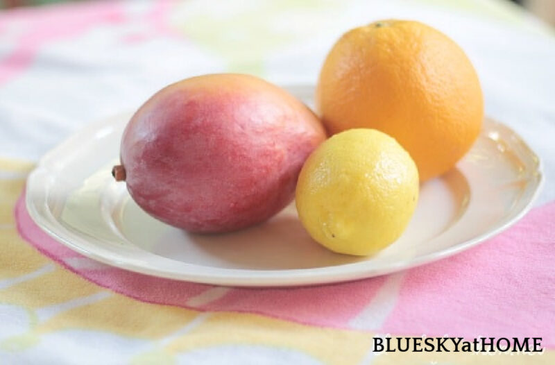 plate of fruit