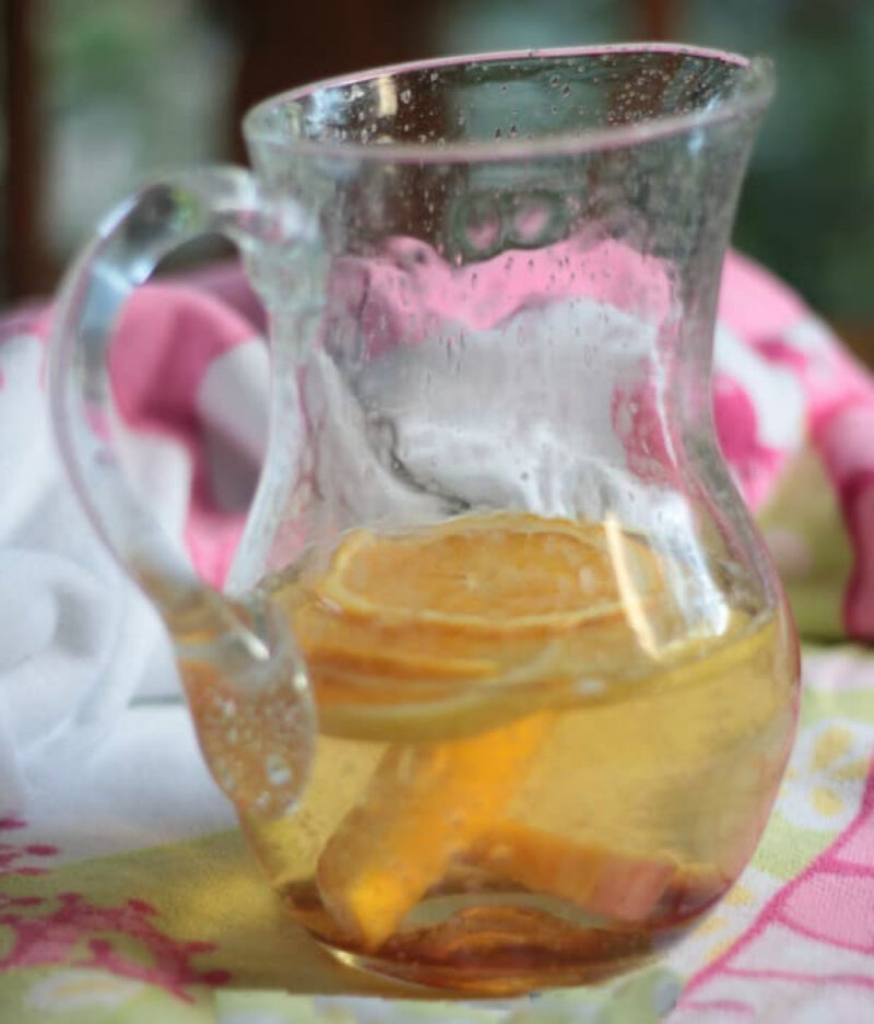 pitcher of white wine summer