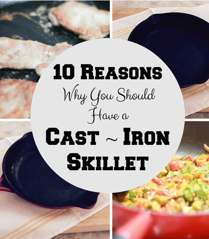 10 Reasons Why You Should Have a Cast Iron Skillet. A cast~iron skillet should be your essential kitchen tool and how you should take care of it.