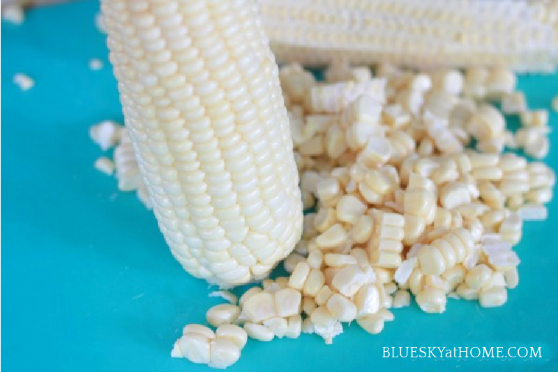 taking kernels off corn cob