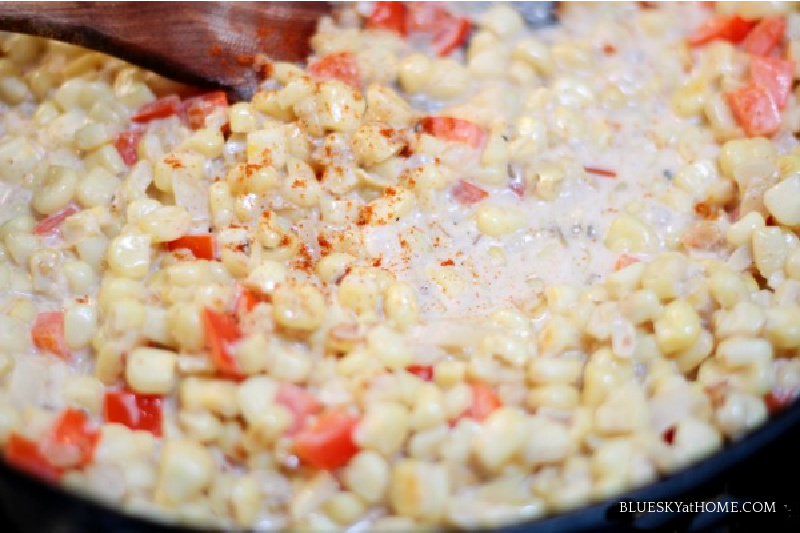 cooking creamed corn