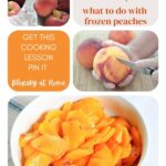 how to freeze peaches graphic