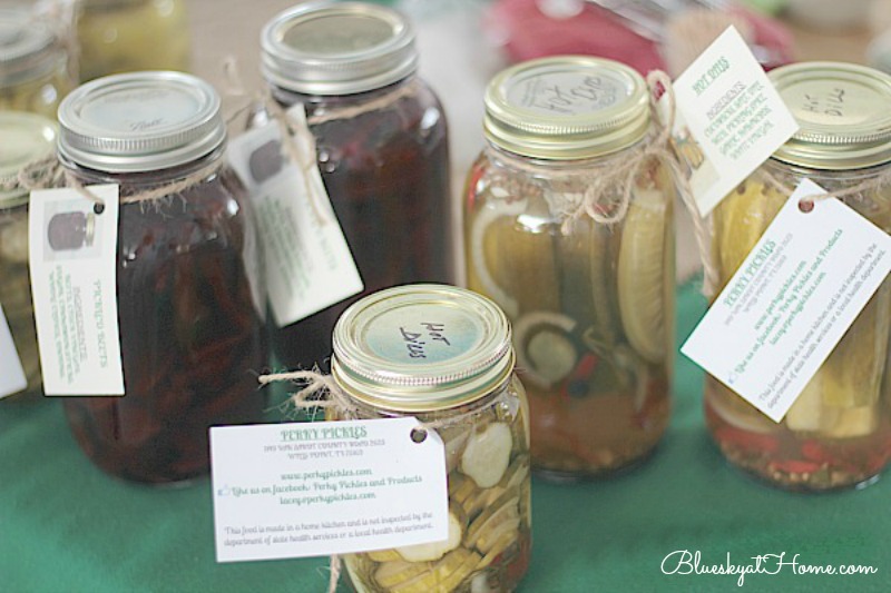 pickles in jar