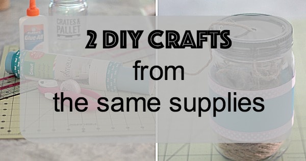 Using craft supplies already on hand, such as Cricut Vinyl, ribbon, and glue, I made two practical and useful projects.