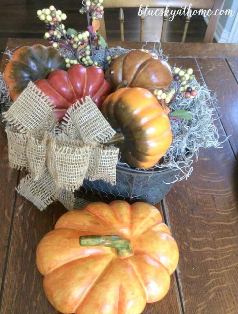 How to Chalk Paint Pumpkins to Fit Your Fall Decor. Easy project to transform pumpkins into ones that match your fall decor. BlueskyatHome.com