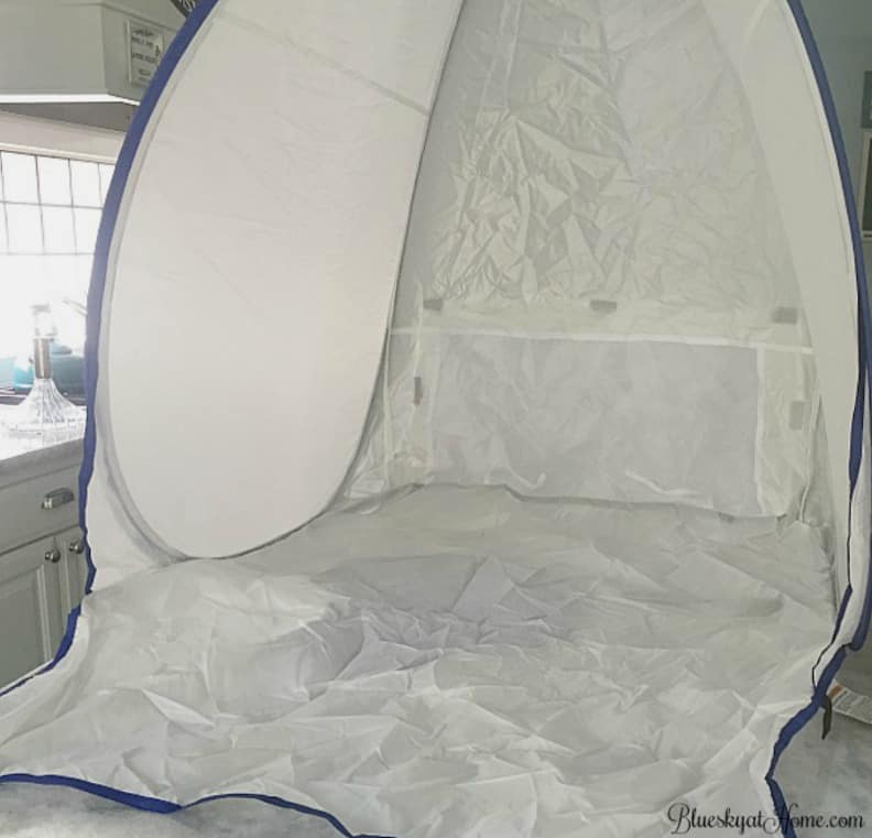 10 Reasons Why You Need a HomeRight Spray Shelter. I'll show you how easy and essential this tool is for any DIYer, crafter or painter. For more efficiency and a cleaner painting environment the spray shelters are the only way to go. BlueskyatHome.com