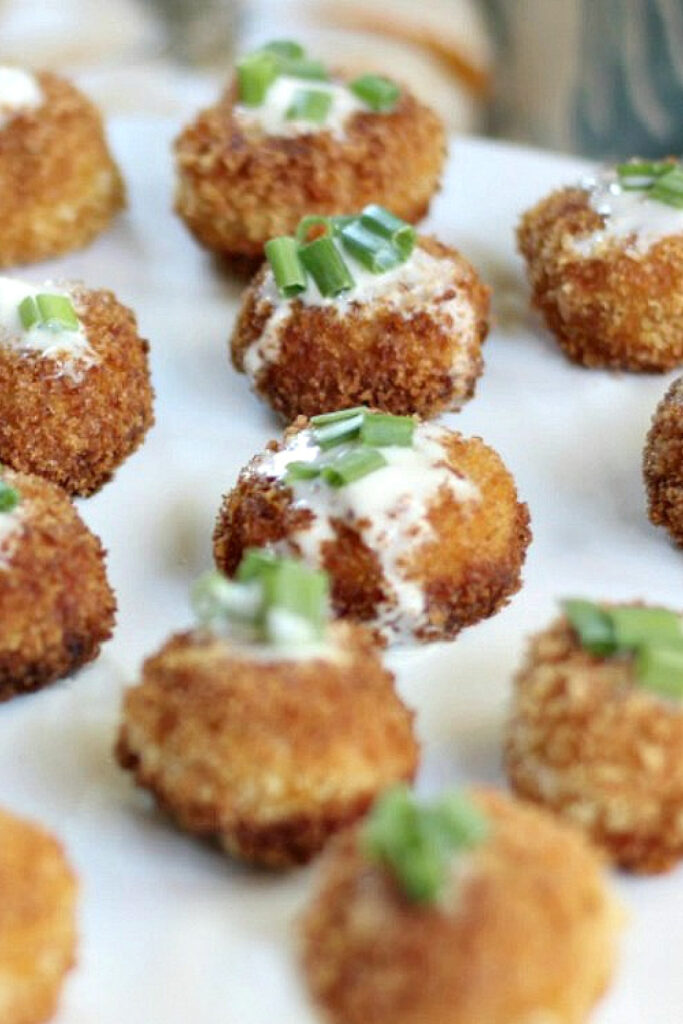 pumpkin risotto appetizer bites