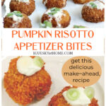 Pumpkin risotto appetizer bites