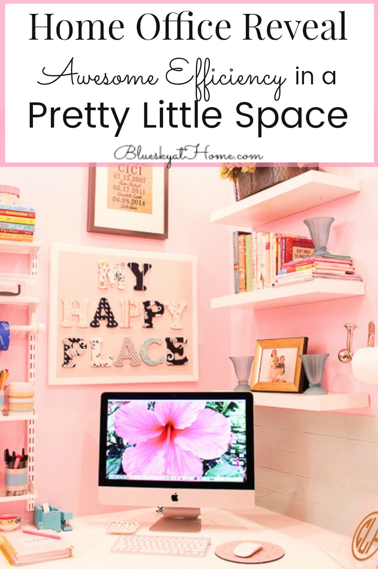 Home Office Reveal ~  Awesome Efficiency in a Little Space