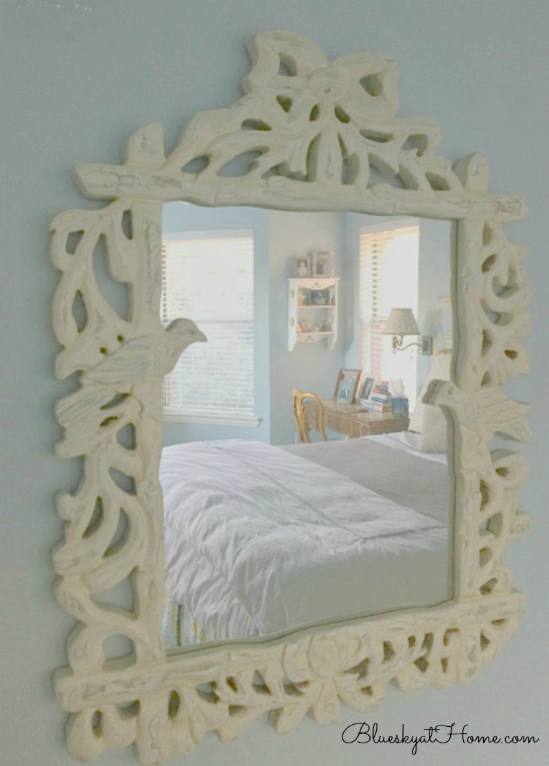 Decorate with Mirrors. Carved painted mirror