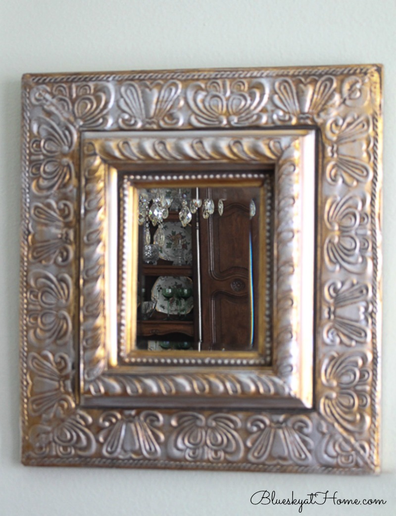 Decorate with Mirrors. Carved gold mirror with silver gild.