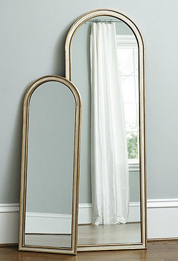 gold frames floor mirrors