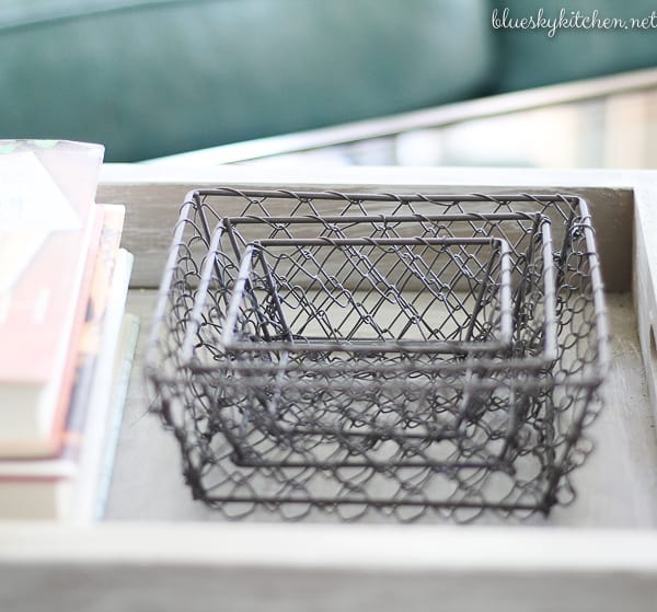 flea market find stacking baskets