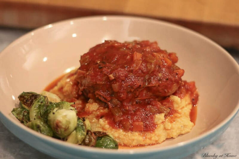 osso buco on polenta