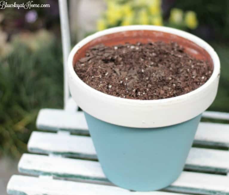 Painting Terra Cotta Pots and Planting Pretty Flowers Go Together