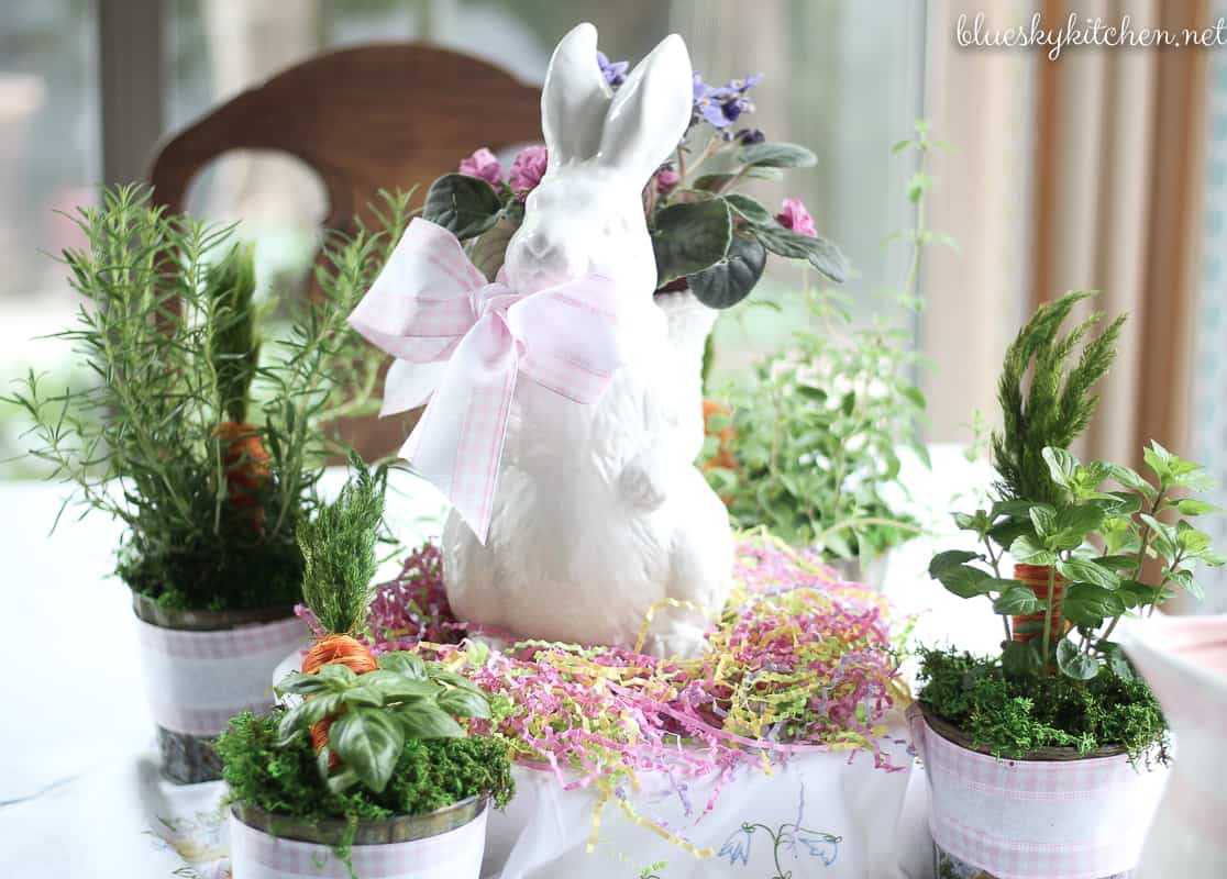 Cute Ideas for Decorating Your Home for Easter. Bunnies and flowers take center stage in our home Easter decor. Here are some ideas to try for your home.