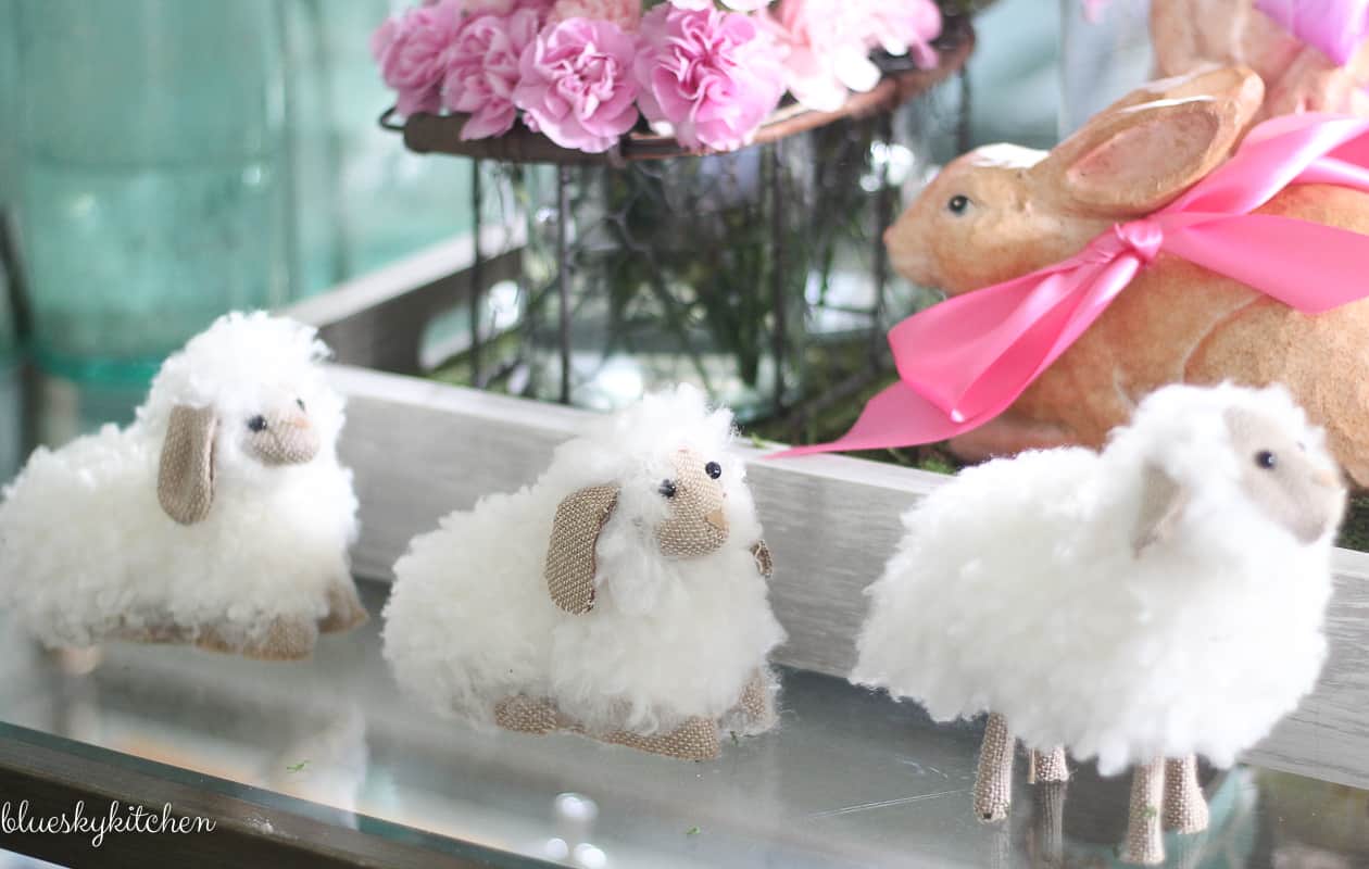 Cute Ideas for Decorating Your Home for Easter. Bunnies and flowers take center stage in our home Easter decor. Here are some ideas to try for your home.