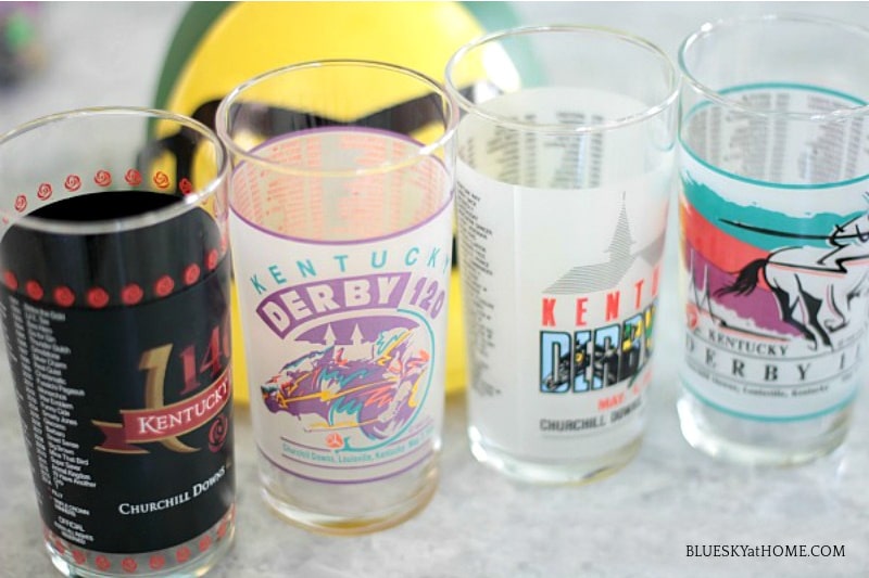 Kentucky derby glasses