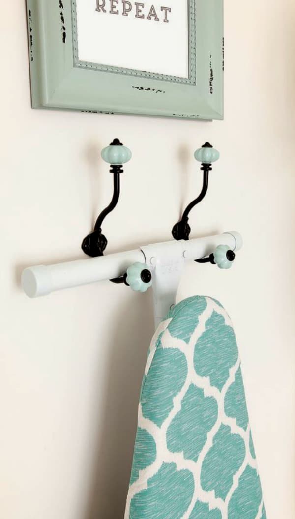 ironing board on wall