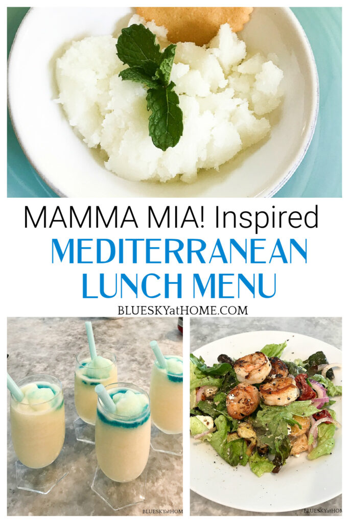 Mediterranean lunch menu