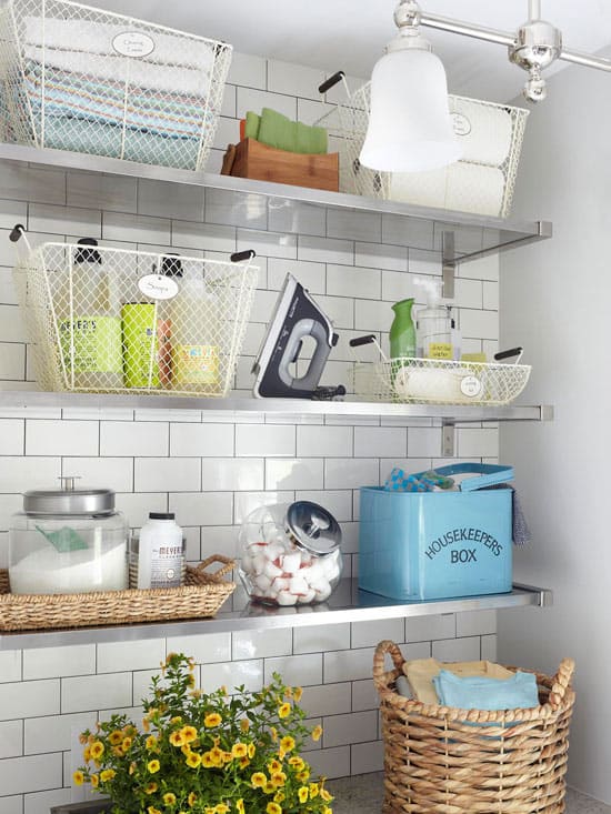 laundry room shelves