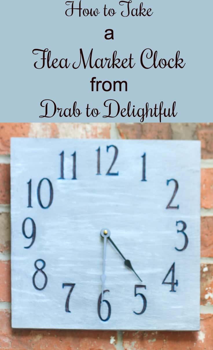 How to Take a Flea Market Clock from Drab to Delightful