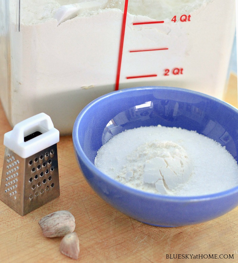 ingredients for peach cobbler dough