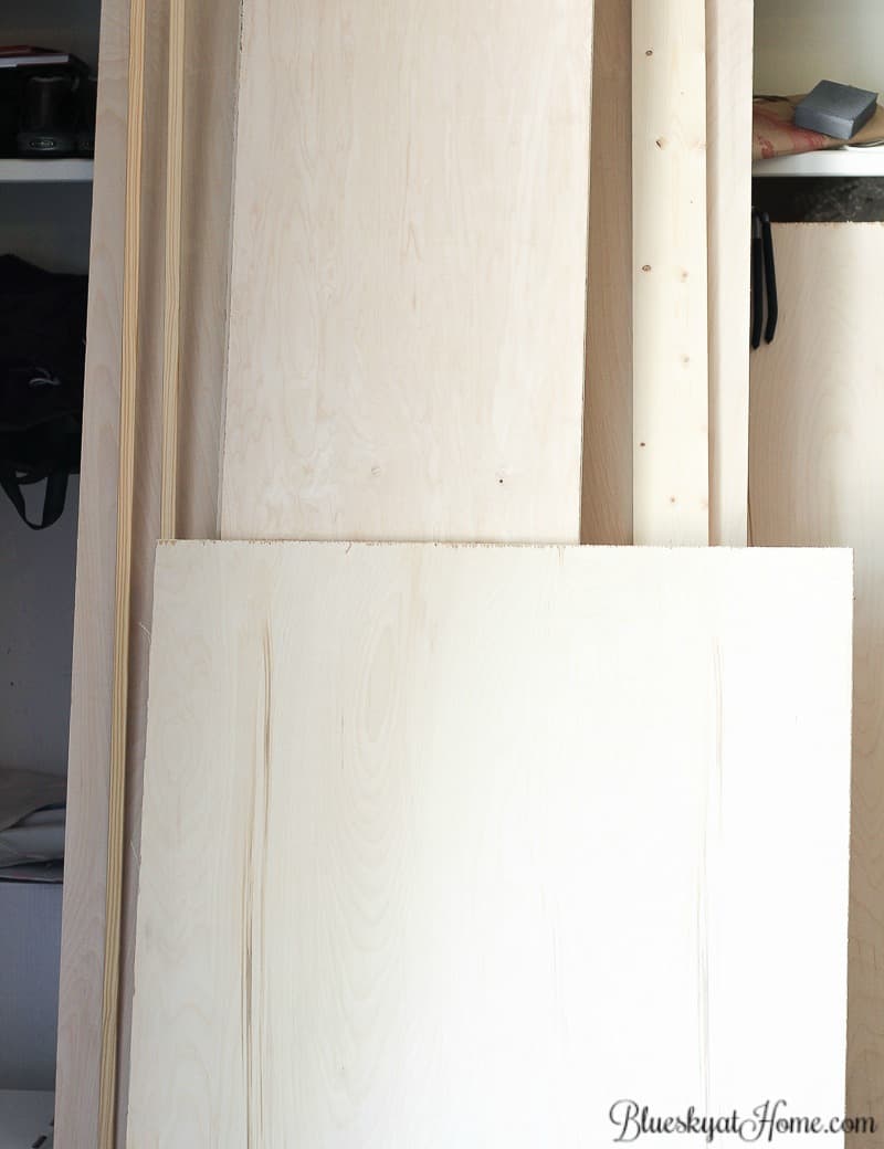 plywood boards for countertop for laundry room project